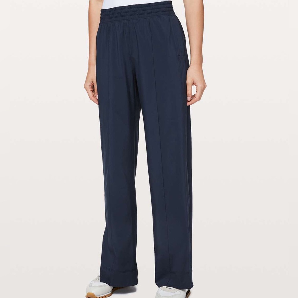 lululemon athletica Navy Straight-Leg Travel Pants
